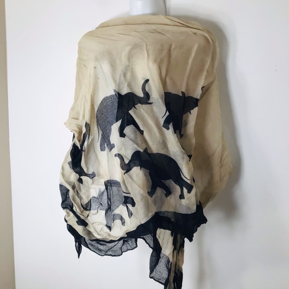 Scarf wrap women elephant